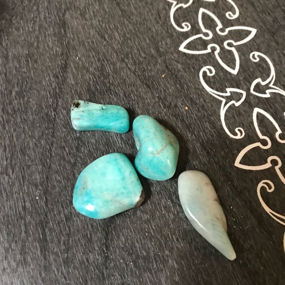 4 pieces of amazonite - Picture 2 of 6